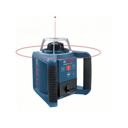 Laser rotativ BOSCH GRL 300 HV + LR 1 receptor laser + RC 1 telecomandă + suport WM 4