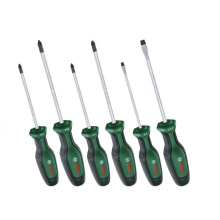 Set de șurubelnițe BOSCH 6 piese S2 (PH, PZ, SL)