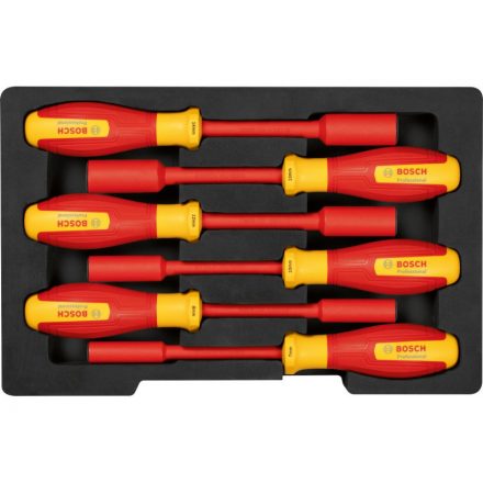 Set de șurubelnițe BOSCH 6 piese (SW7 - 14 mm) izolate până la 1000 V