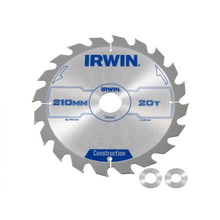 Pânză de ferăstrău IRWIN pentru lemn 210 x 30 mm / 20T