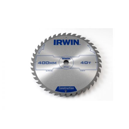 Pânză de ferăstrău IRWIN pentru lemn 400 x 30 mm / 40T