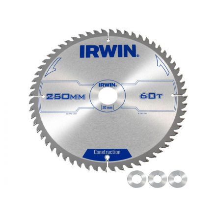 Pânză de ferăstrău IRWIN pentru lemn 250 x 30 mm / 60T