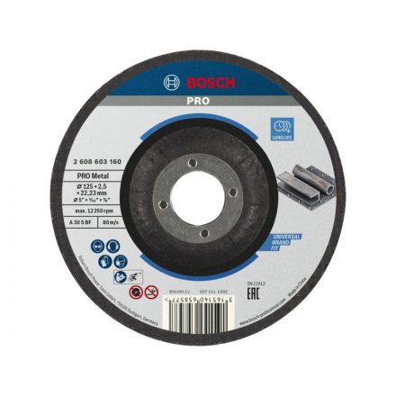 BOSCH PRO Vágókorong fémre 125 x 2,5 x 22,2 mm A 30 S BF