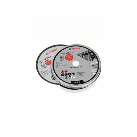 BOSCH Disc de tăiere pentru metal 125 x 1,0 x 22,2 mm inox drept WA 60 T BF Rapido în cutie metalică (10 buc)