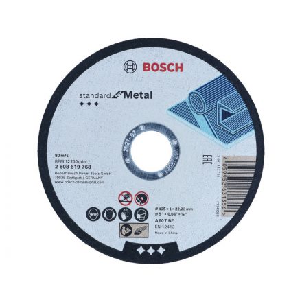 BOSCH Vágókorong fémre 125 x 1,0 x 22,2 mm A 60 T BF