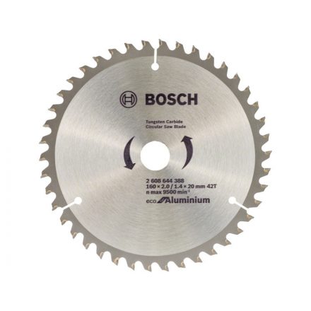 BOSCH Fűrésztárcsa alumíniumhoz 160 x 20 x 2,0 mm / 42T