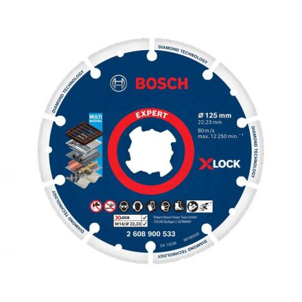 BOSCH EXPERT Disc de tăiere diamant 125 x 22,2 mm X-LOCK segmentat