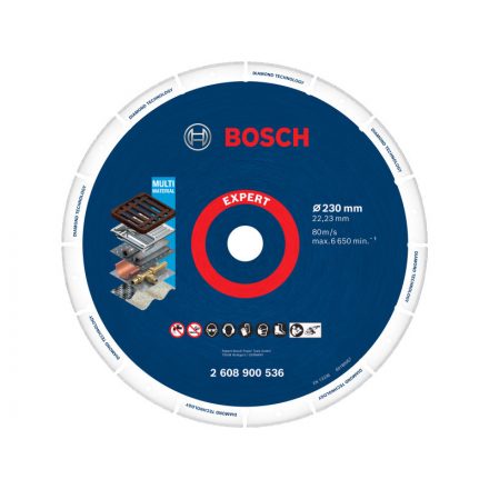 BOSCH EXPERT Gyémánt vágókorong 230 x 22,2 mm Multi Material