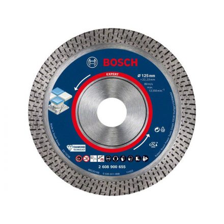 Disc de tăiat cu diamant BOSCH EXPERT 125 x 1,4 x 10 x 22,2 mm HardCeramic