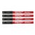 Marker MILWAUKEE INKZALL™ din fetru negru 0,6 mm (4 buc)