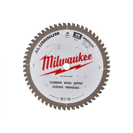 Pânză de ferăstrău MILWAUKEE pentru aluminiu 203 x 5/8" x 2,4 mm /58T