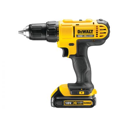 DEWALT Mașină de găurit cu percuție cu acumulator 18 V (2 baterii de 1,5 Ah) DCD771S2