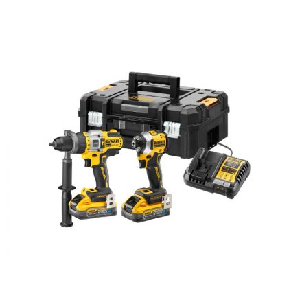 DEWALT Akkus erőcsomag 18 V (DCF850 + DCD999 + 2 x 5,0 Ah Power Stack akku + töltő + TSTAK)