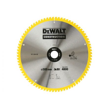 DEWALT Fűrésztárcsa fához 305 x 30 x 2,4 mm / 80T ATB