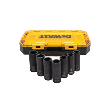 DEWALT Set chei tubulare lungă pentru mașină 7 piese 1/2" (17-24 mm)