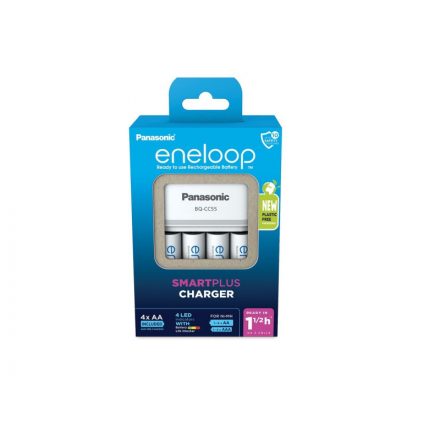 ENELOOP Baterie încărcător rapid + 4 baterii AA/creion 1.2 V 2000 mAh