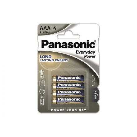 PANASONIC baterie alcalină AAA/micro durabilă 1,5 V (4 buc)