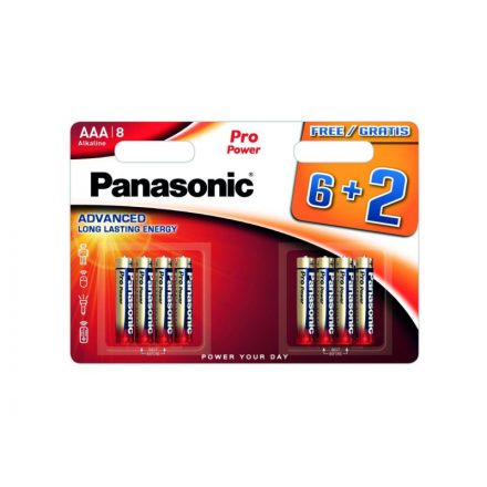 PANASONIC baterie alcalină AAA/micro super durabilă 1,5 V (8 buc)