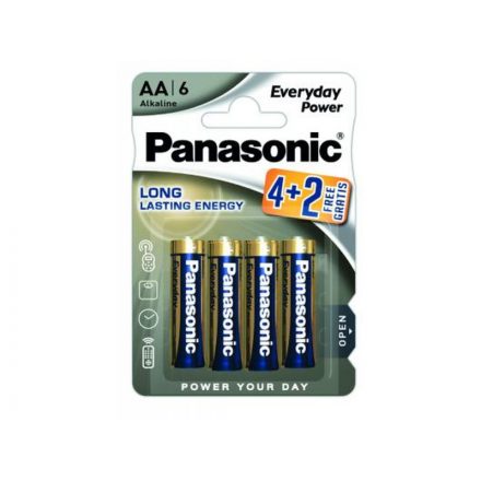 PANASONIC baterie alcalină durabilă AA/creion 1,5 V (6 buc)