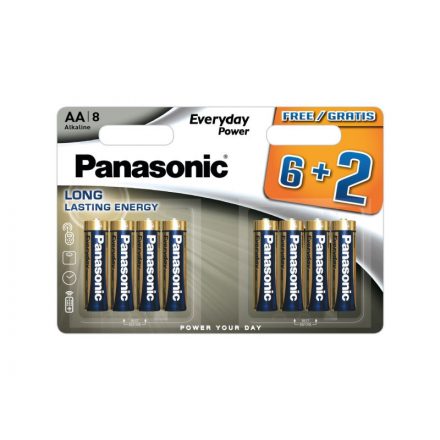 PANASONIC baterie alcalină durabilă AA/creion 1,5 V (8 buc)