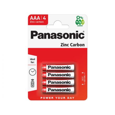 Baterie durabilă PANASONIC AAA/micro zinc-mangan 1,5 V (4 buc)