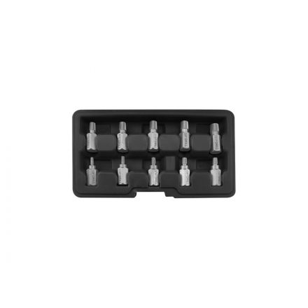 YATO Set de extracție șuruburi 10 părți (pentru șuruburi interne Torx, hexagonale și spline)